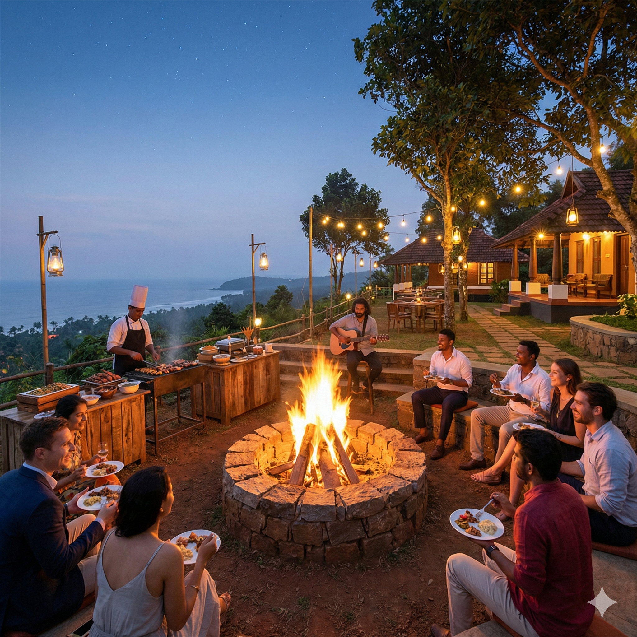 Campfire with Dinner